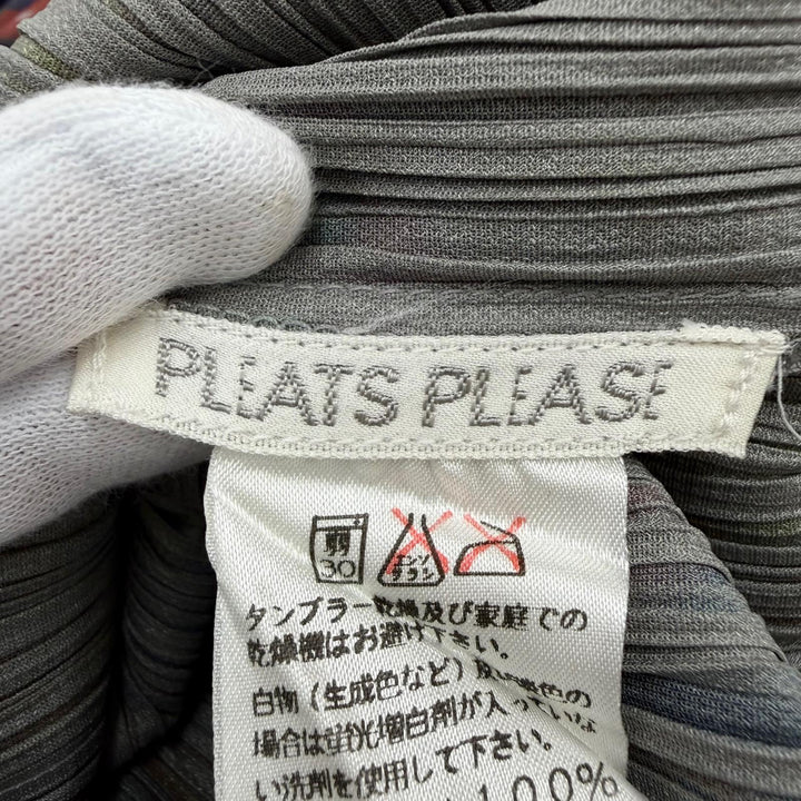 Excellent PLEATS PLEASE T-shirt 3D Art DNA Graphics Long Sleeve F PP62-JK104