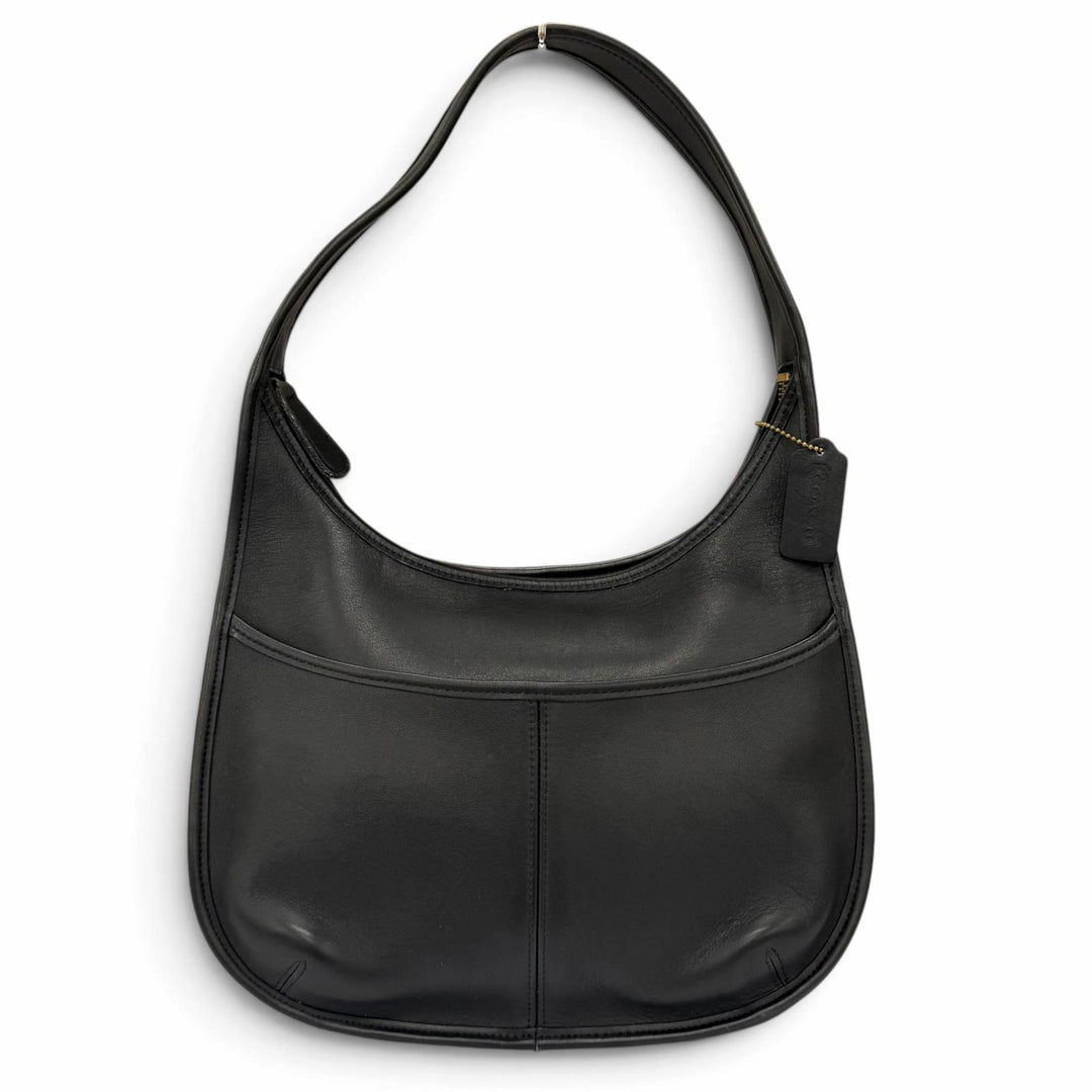 Excellent COACH Shoulder Bag Ergo Old Coach Glove Leather black 9033
