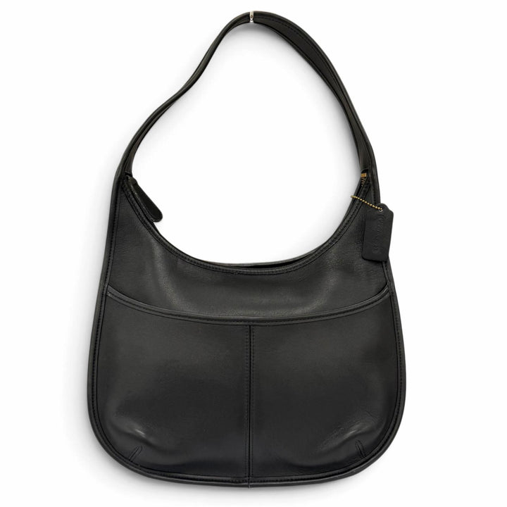 Excellent COACH Shoulder Bag Ergo Old Coach Glove Leather black 9033