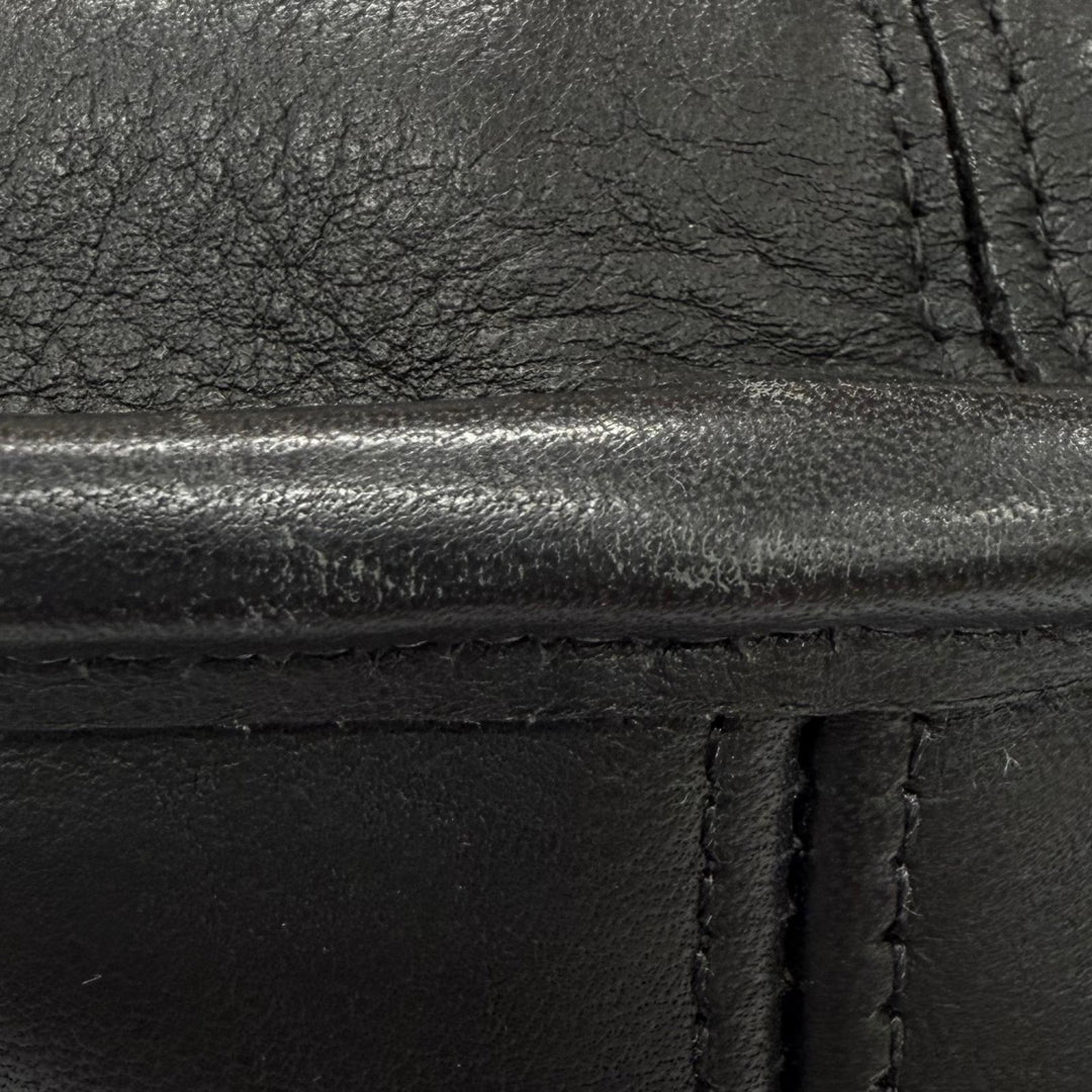 Excellent COACH Shoulder Bag Ergo Old Coach Glove Leather black 9033