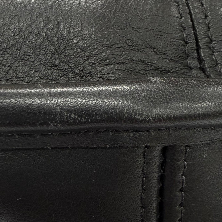 Excellent COACH Shoulder Bag Ergo Old Coach Glove Leather black 9033
