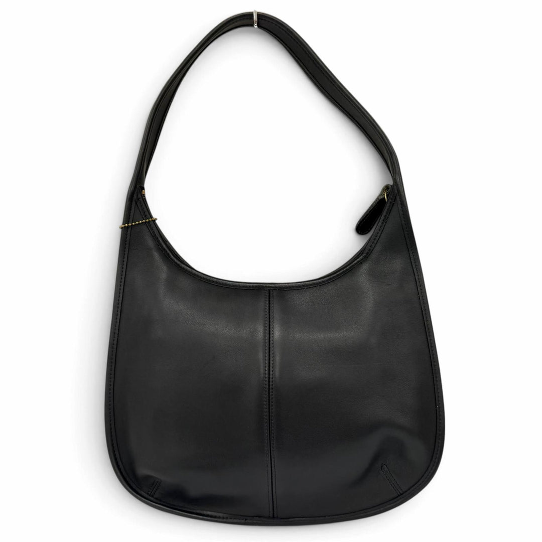 Excellent COACH Shoulder Bag Ergo Old Coach Glove Leather black 9033