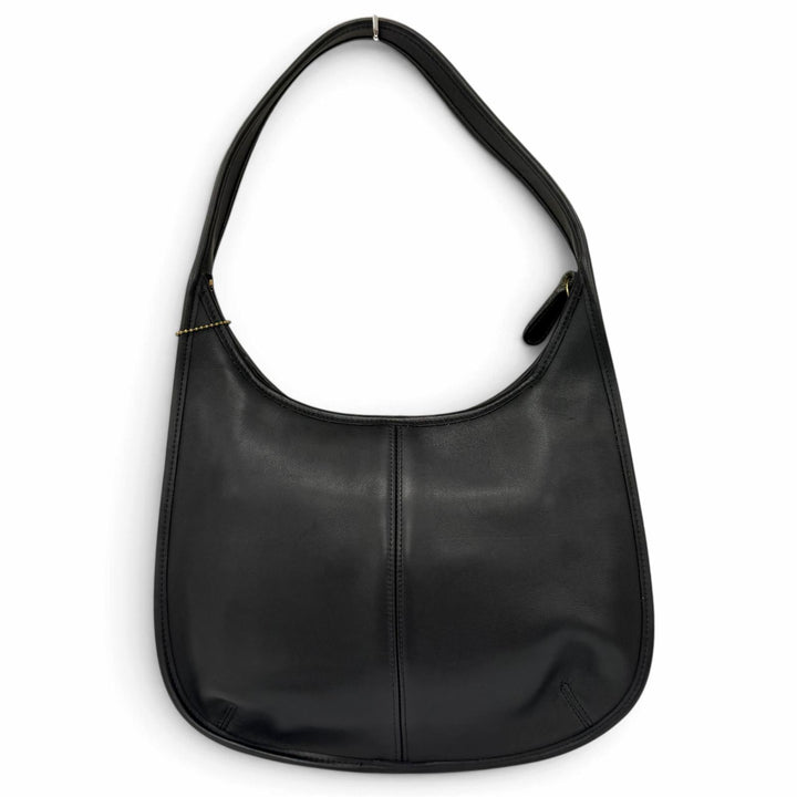 Excellent COACH Shoulder Bag Ergo Old Coach Glove Leather black 9033