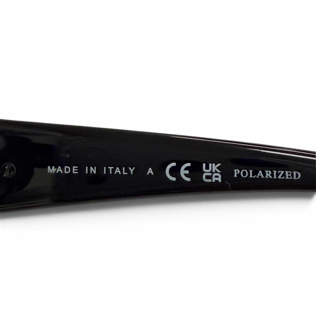Excellent CHANEL COCO Mark Heart Motif Butterfly Sunglasses black 5517-A