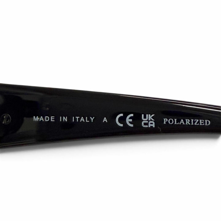 Excellent CHANEL COCO Mark Heart Motif Butterfly Sunglasses black 5517-A