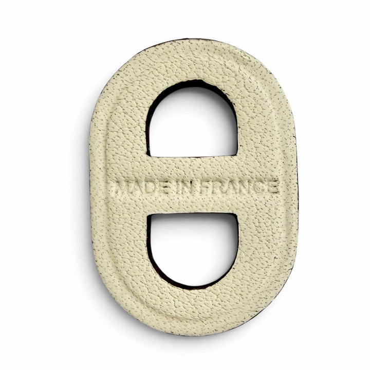 Pristine HERMES Pierce O Maillon Earring Chaine d'Ancre Pierce Swift Ivory Swift