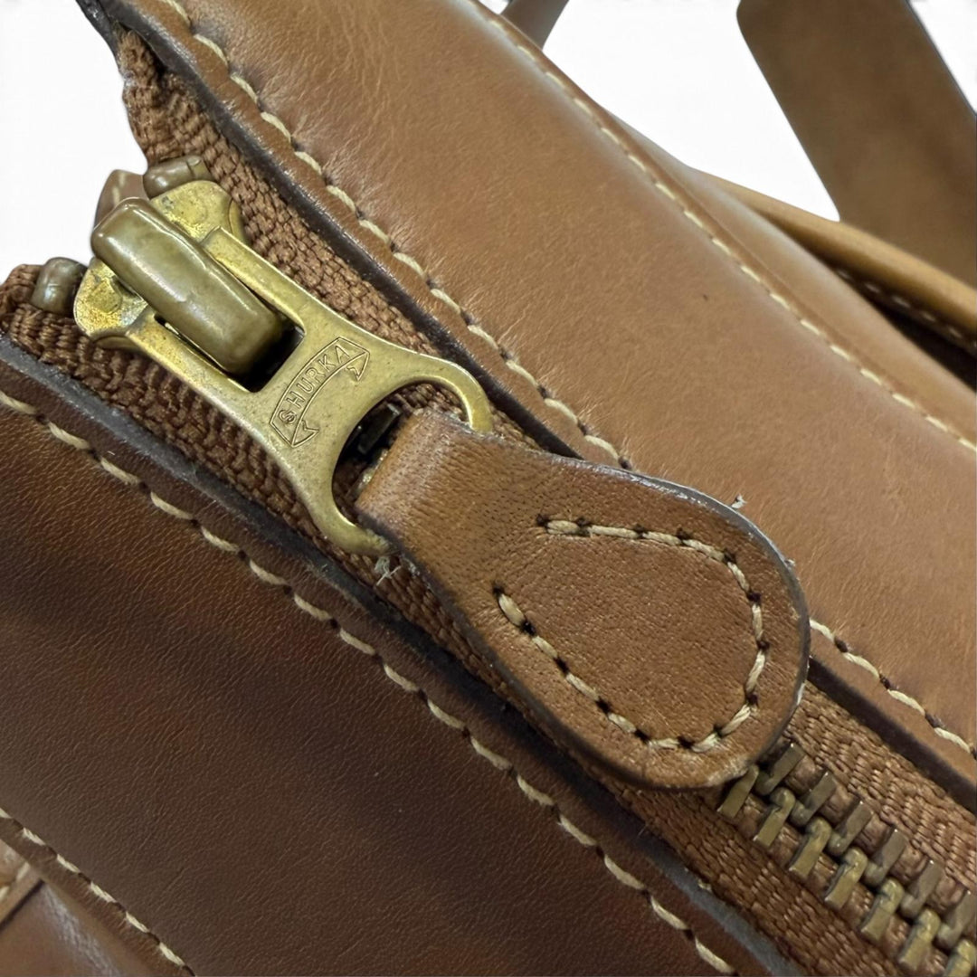 Great GHURKA Briefcase MH stamped EXAMINER No.5 2WAY Shoulder Bag