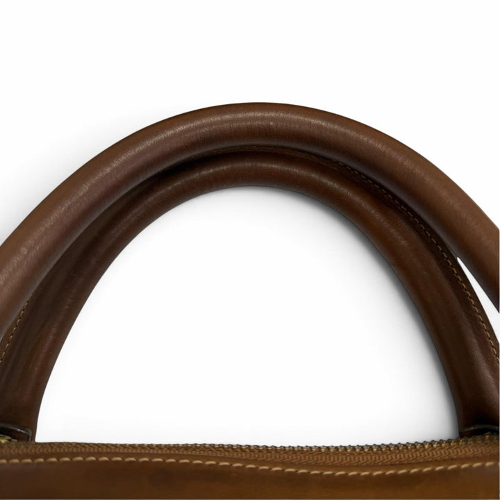 Great GHURKA Briefcase MH stamped EXAMINER No.5 2WAY Shoulder Bag