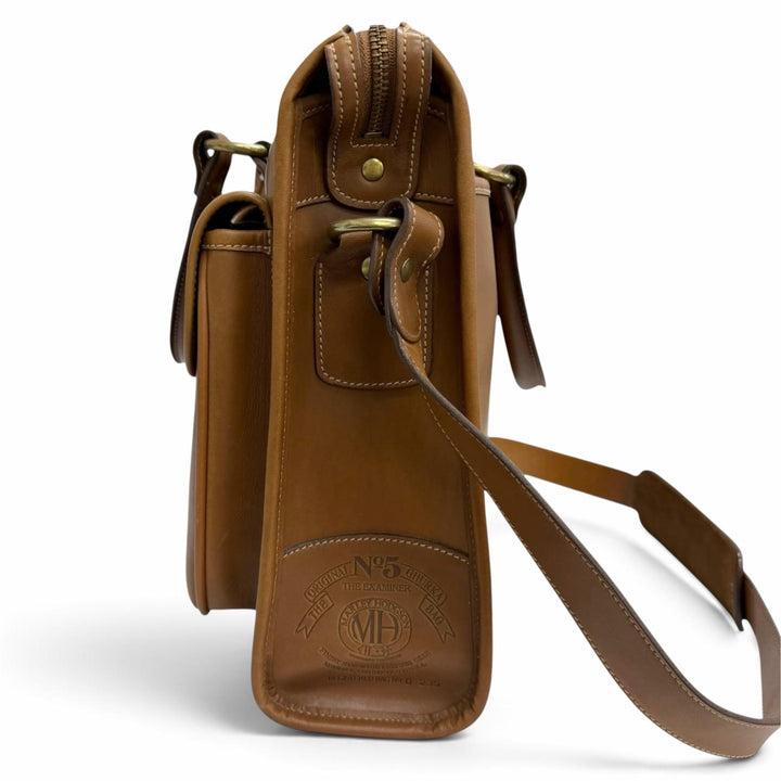 Great GHURKA Briefcase MH stamped EXAMINER No.5 2WAY Shoulder Bag