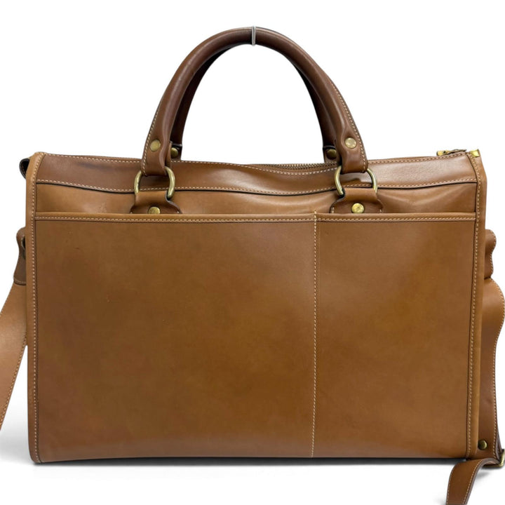 Great GHURKA Briefcase MH stamped EXAMINER No.5 2WAY Shoulder Bag