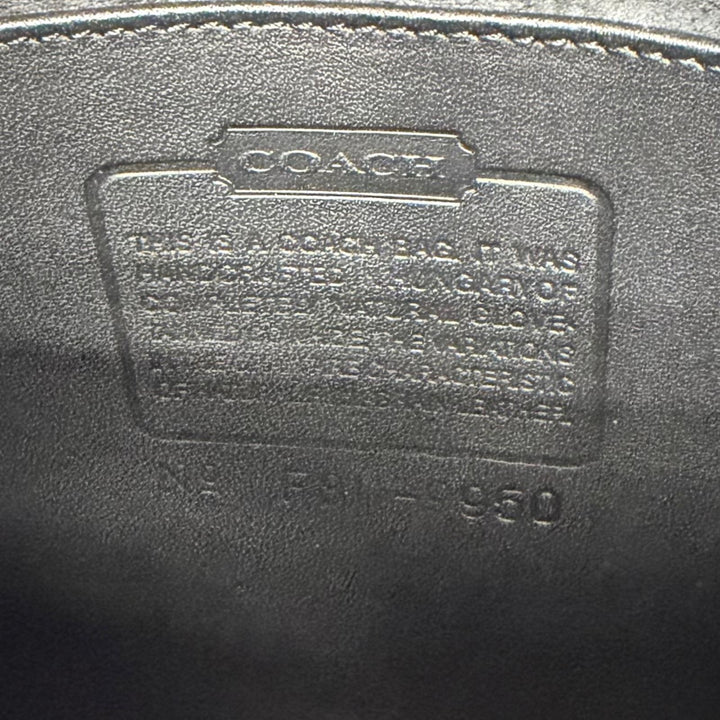 Excellent COACH Shoulder Bag Old Coach glove leather with charm black 9950