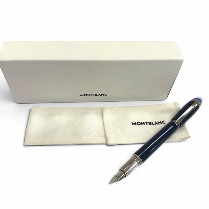 Pristine MONTBLANC fountain pen Starwalker Blue Planet