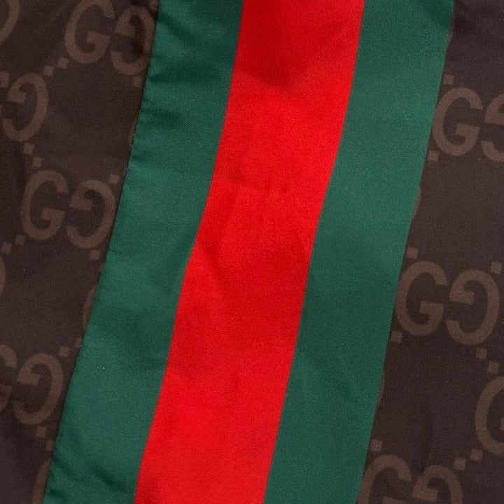 Pristine GUCCI Shorts GG Supreme Swim shorts Dark brown mens IT 50 796679