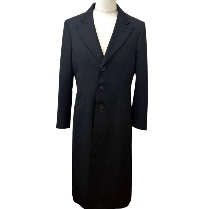 Excellent Paul Smith LONDON Chester coat black wool mens L