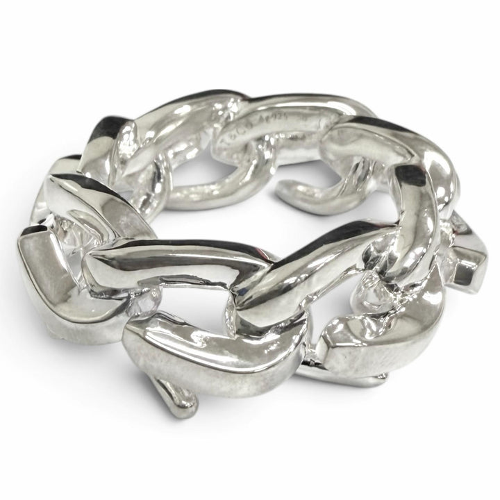Excellent TIFFANY&Co. Ring ring Forge Link Silver AG925 mens 50