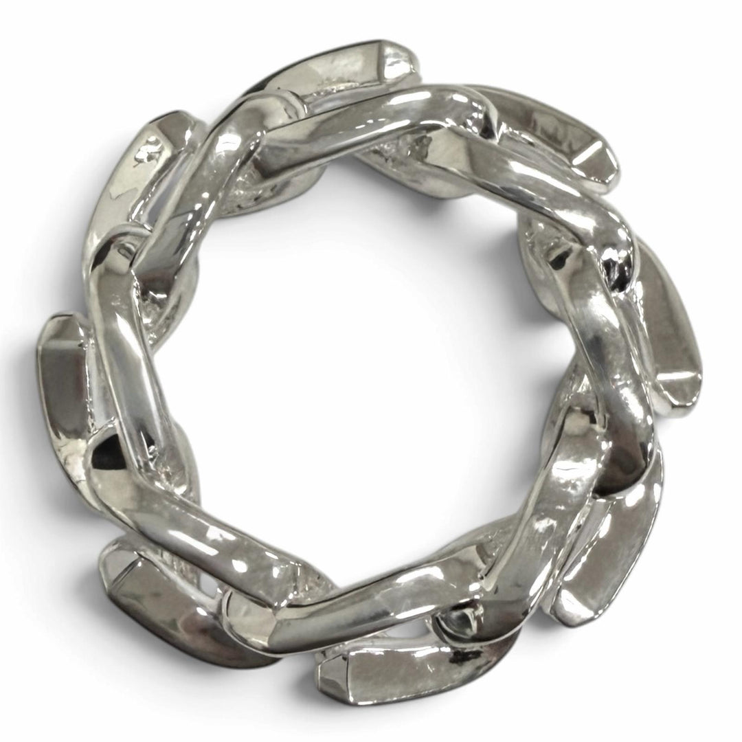 Excellent TIFFANY&Co. Ring ring Forge Link Silver AG925 mens 50