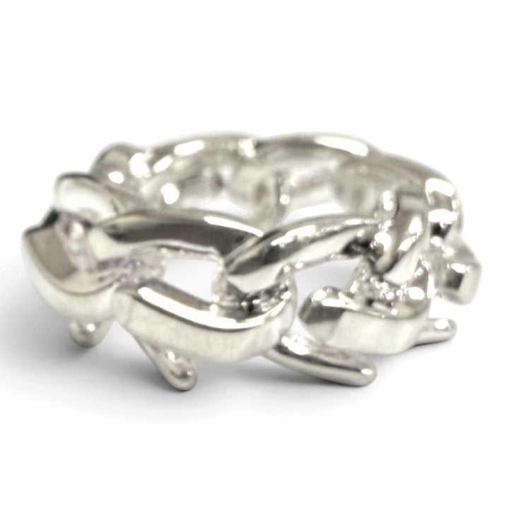 Excellent TIFFANY&Co. Ring ring Forge Link Silver AG925 mens 50