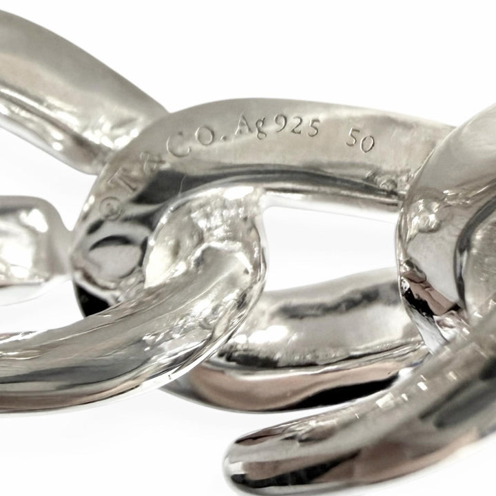 Excellent TIFFANY&Co. Ring ring Forge Link Silver AG925 mens 50