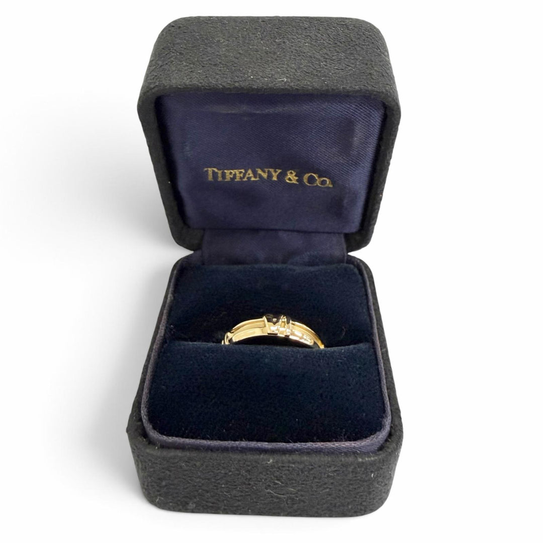 Excellent TIFFANY&Co. Atlas Numeric Ring 750(YG) K18 Yellow Gold 750 Women