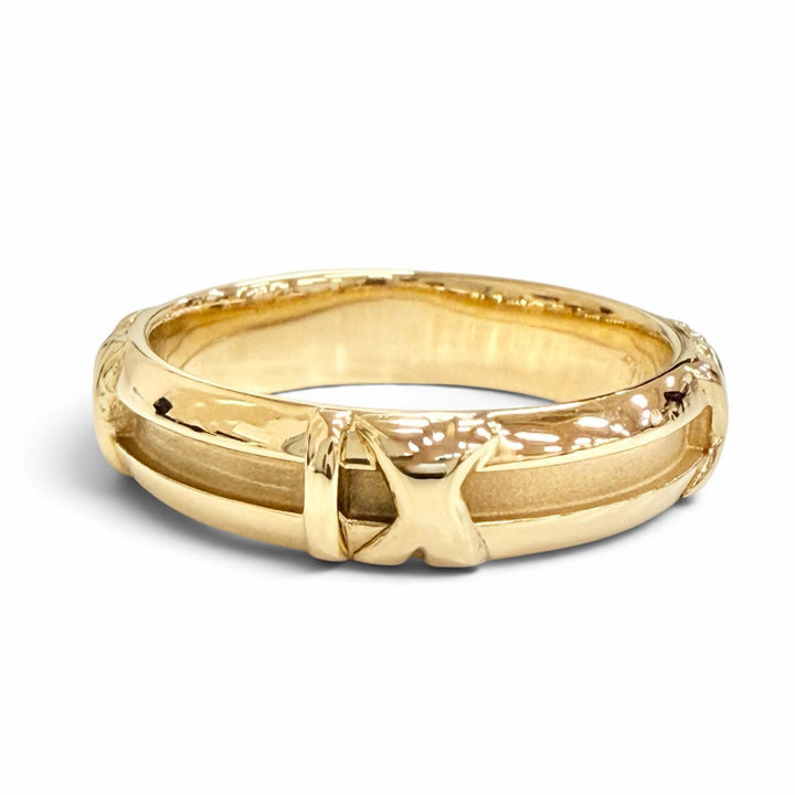 Excellent TIFFANY&Co. Atlas Numeric Ring 750(YG) K18 Yellow Gold 750 Women