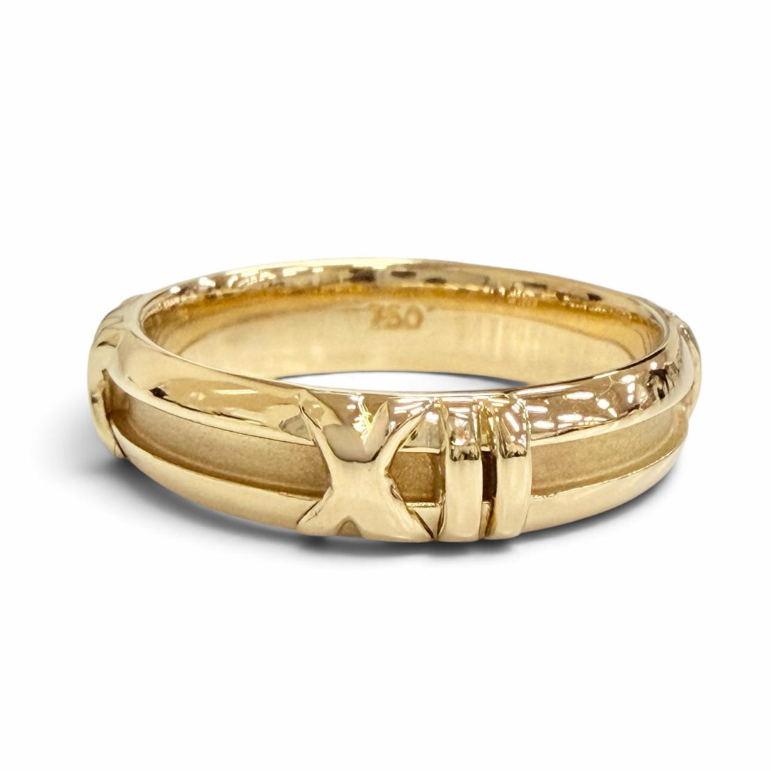 Excellent TIFFANY&Co. Atlas Numeric Ring 750(YG) K18 Yellow Gold 750 Women