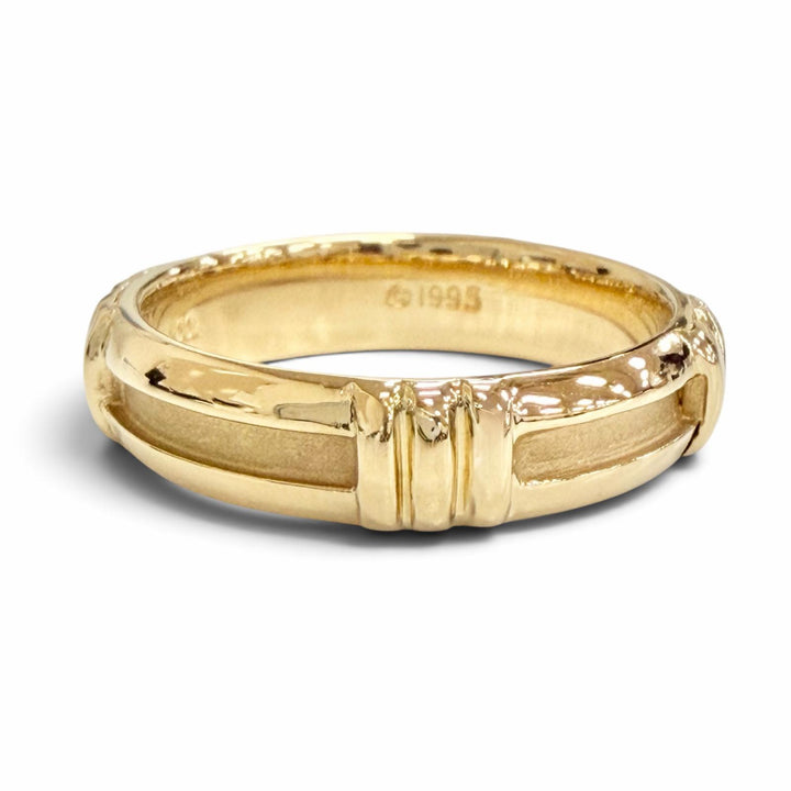 Excellent TIFFANY&Co. Atlas Numeric Ring 750(YG) K18 Yellow Gold 750 Women