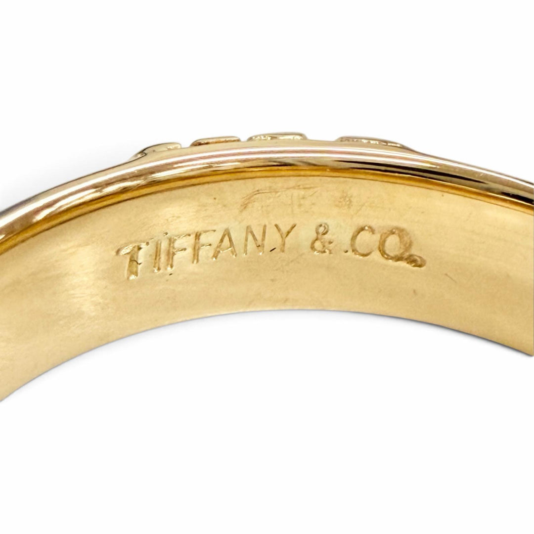 Excellent TIFFANY&Co. Atlas Numeric Ring 750(YG) K18 Yellow Gold 750 Women