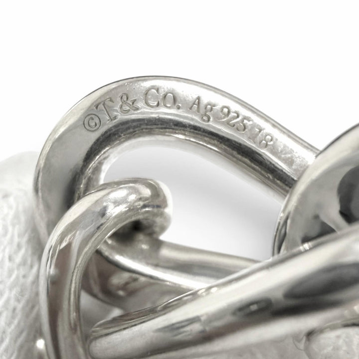 Excellent TIFFANY&Co. bracelet Forge Medium Link Silver mens