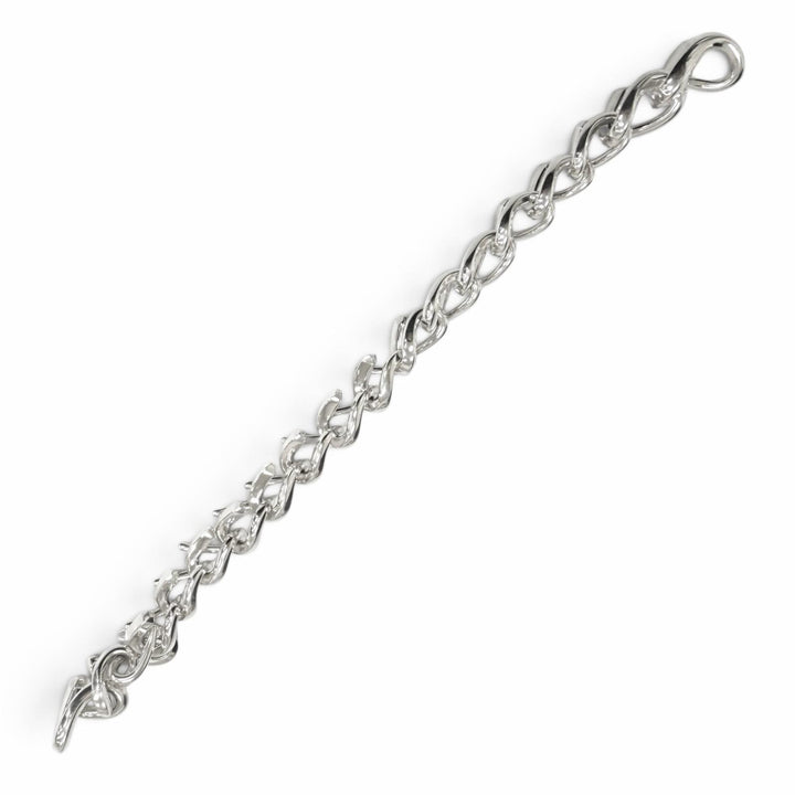 Excellent TIFFANY&Co. bracelet Forge Medium Link Silver mens