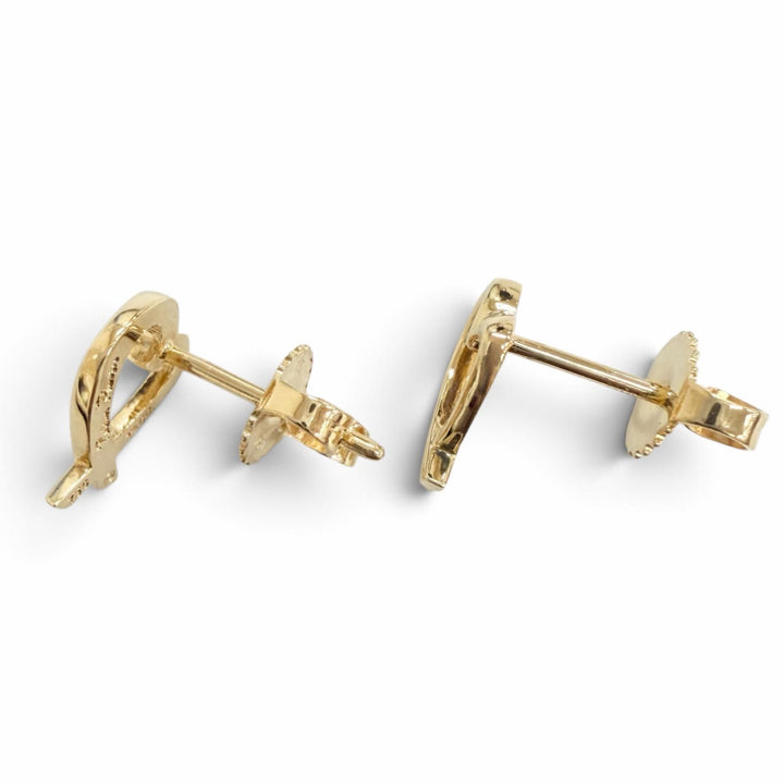 Excellent TIFFANY&Co. Pierce Rubbing Heart Pierce 750(YG) K18 Yellow Gold Women