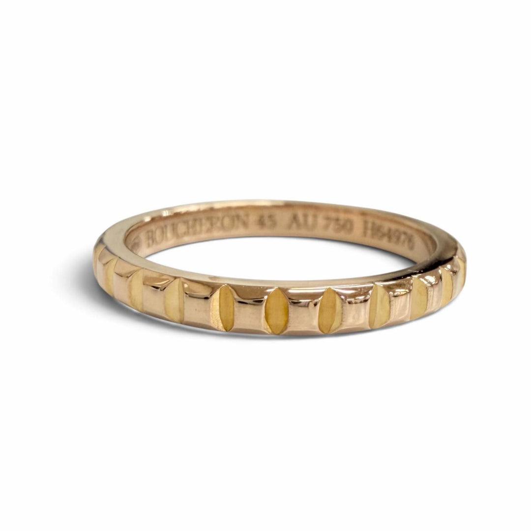 Excellent BOUCHERON Quatre Clou de Paris Small Ring 750(PG) Pink gold 45