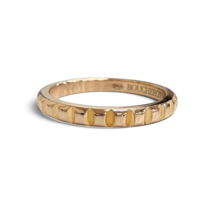 Excellent BOUCHERON Quatre Clou de Paris Small Ring 750(PG) Pink gold 45