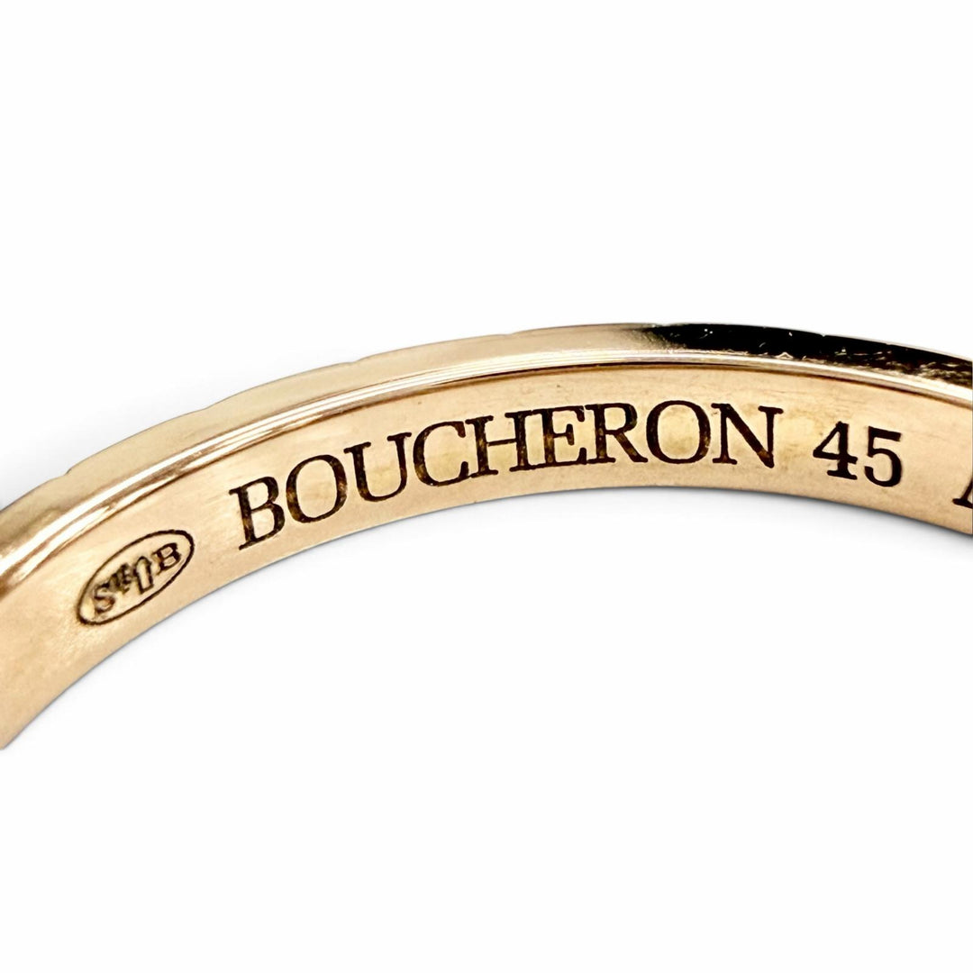 Excellent BOUCHERON Quatre Clou de Paris Small Ring 750(PG) Pink gold 45