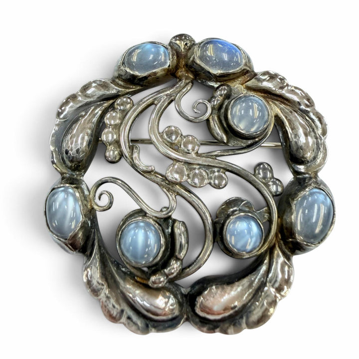 Great Georg Jensen Brooch Blossom Silver 925 Women 159