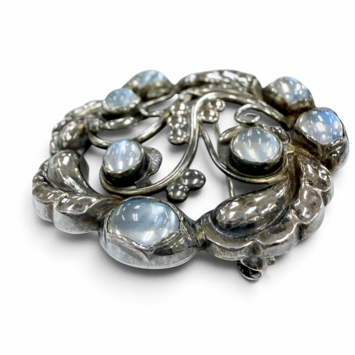 Great Georg Jensen Brooch Blossom Silver 925 Women 159
