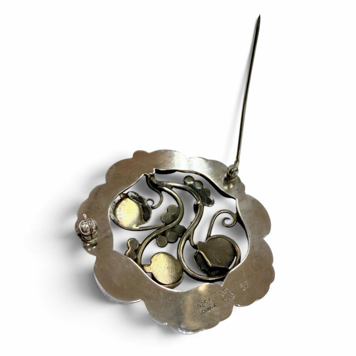 Great Georg Jensen Brooch Blossom Silver 925 Women 159