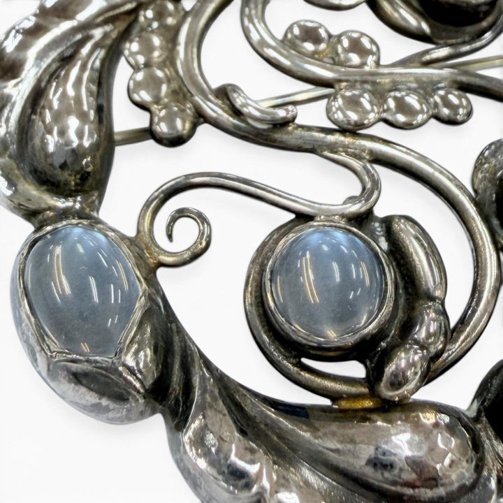 Great Georg Jensen Brooch Blossom Silver 925 Women 159