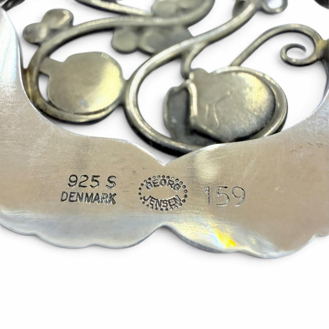Great Georg Jensen Brooch Blossom Silver 925 Women 159