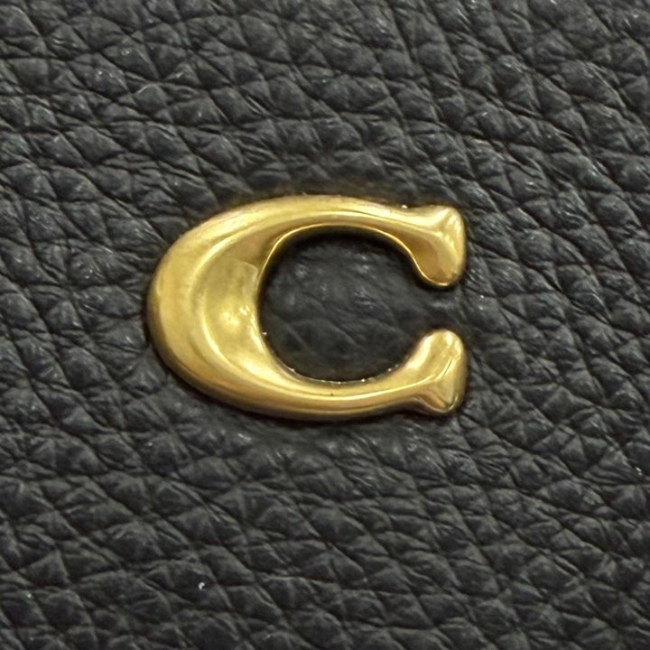 Excellent COACH Tote Bag Legacy Carryall 2-Way Leather Bag with Charm CU024