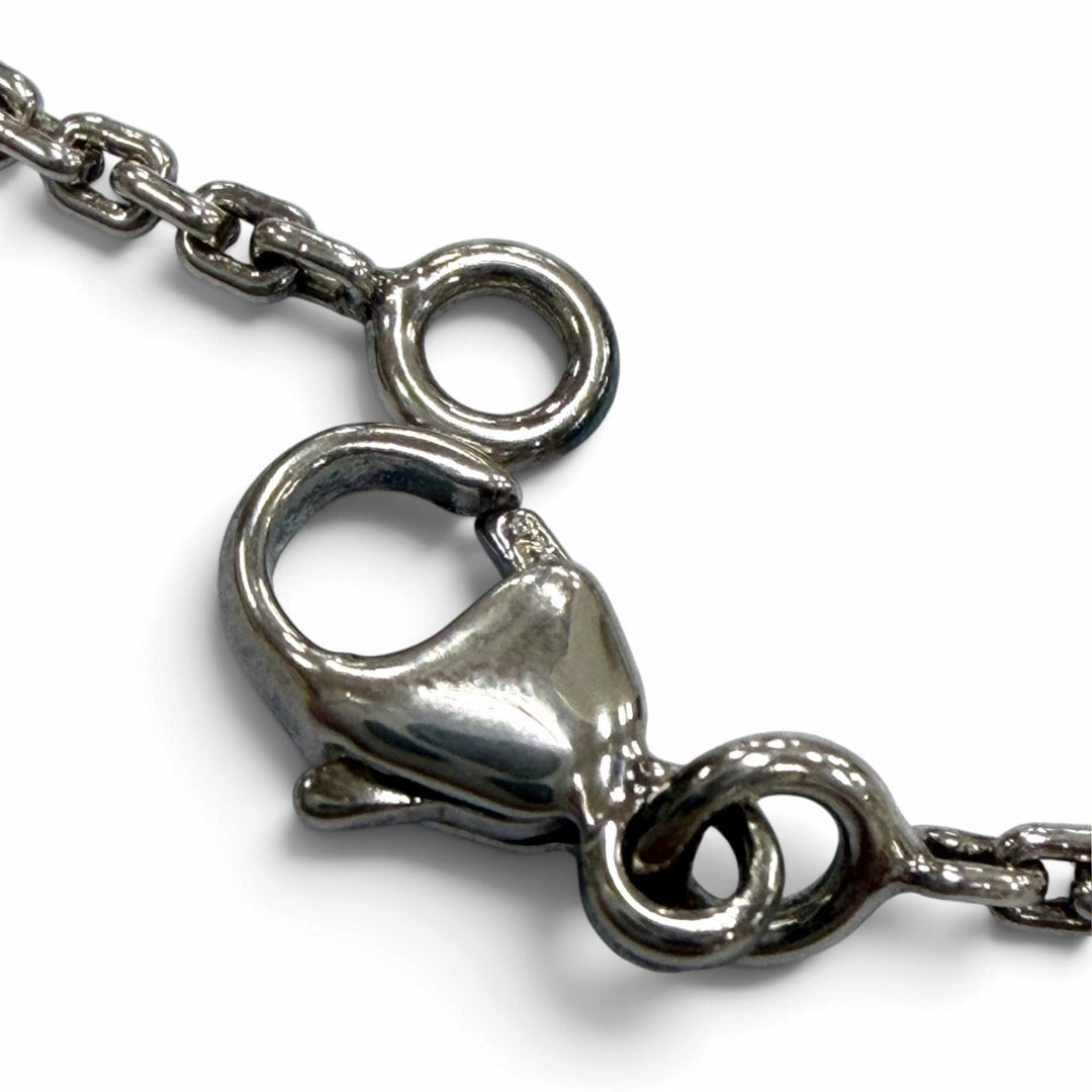 Great LOUIS VUITTON Necklace Silver Pendant Lockit Silver AG925 mens Q93559