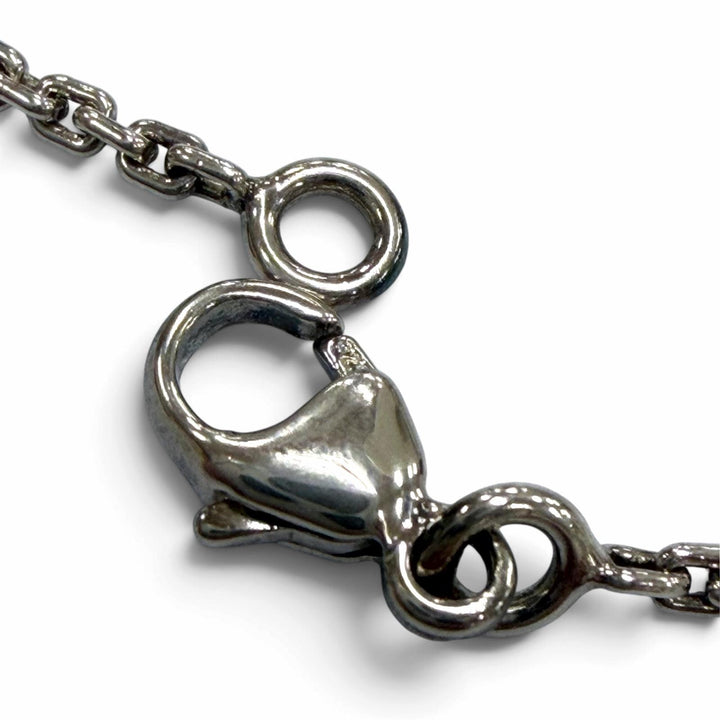 Great LOUIS VUITTON Necklace Silver Pendant Lockit Silver AG925 mens Q93559