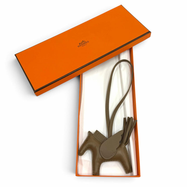 Pristine HERMES Bag charm Rodeo Pegasus PM Anyo Miro Women