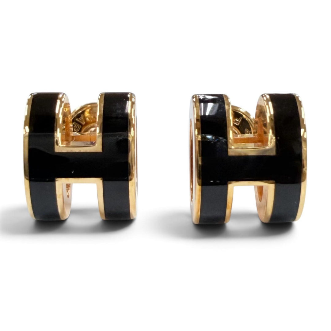 Excellent HERMES Pierce Pop H Pop Ash Mini Pierce black Women