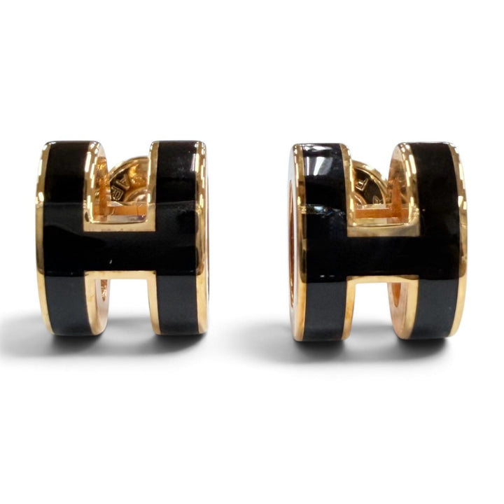 Excellent HERMES Pierce Pop H Pop Ash Mini Pierce black Women