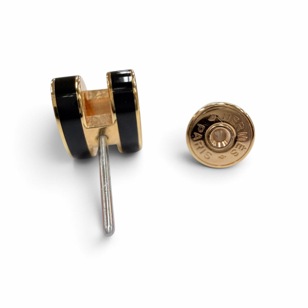 Excellent HERMES Pierce Pop H Pop Ash Mini Pierce black Women