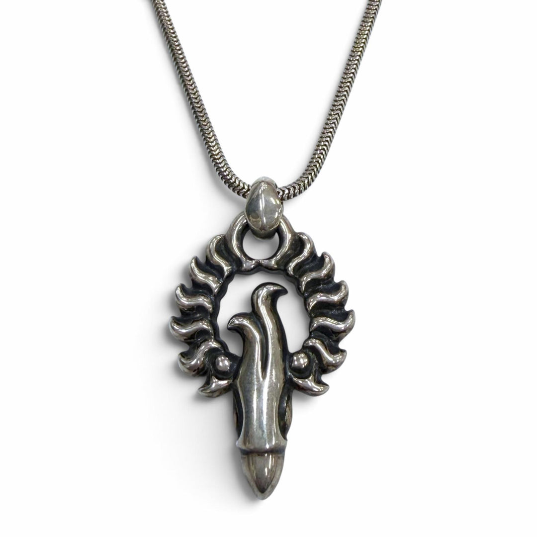 Great LONE ONES Necklace Thunderbird Pendant Snake Chain Silver 925 mens S