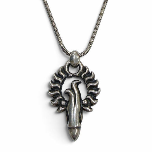 Great LONE ONES Necklace Thunderbird Pendant Snake Chain Silver 925 mens S