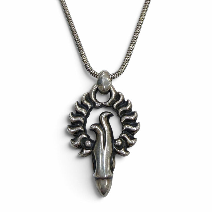 Great LONE ONES Necklace Thunderbird Pendant Snake Chain Silver 925 mens S