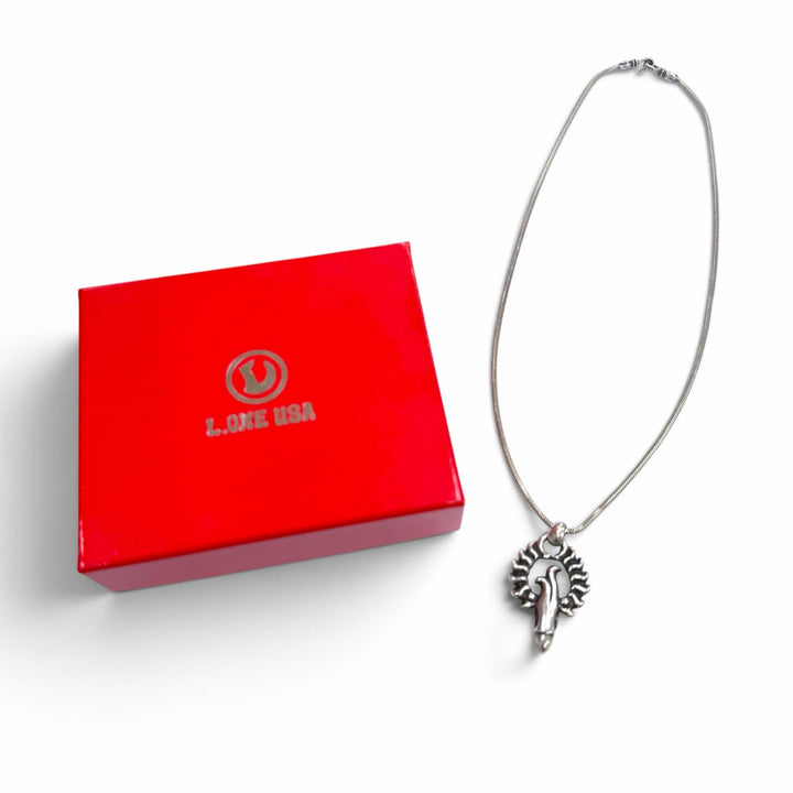 Great LONE ONES Necklace Thunderbird Pendant Snake Chain Silver 925 mens S