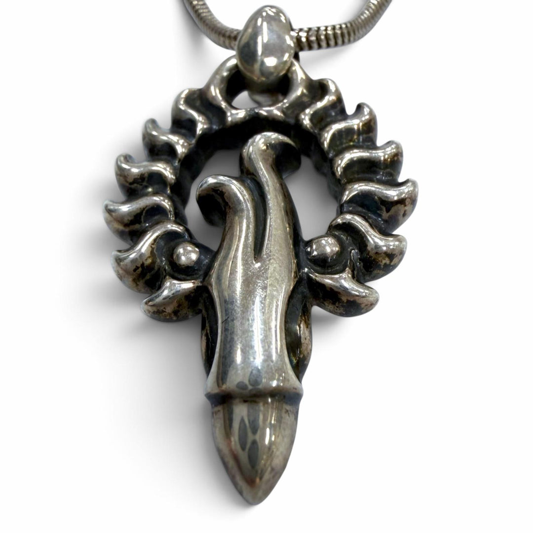 Great LONE ONES Necklace Thunderbird Pendant Snake Chain Silver 925 mens S